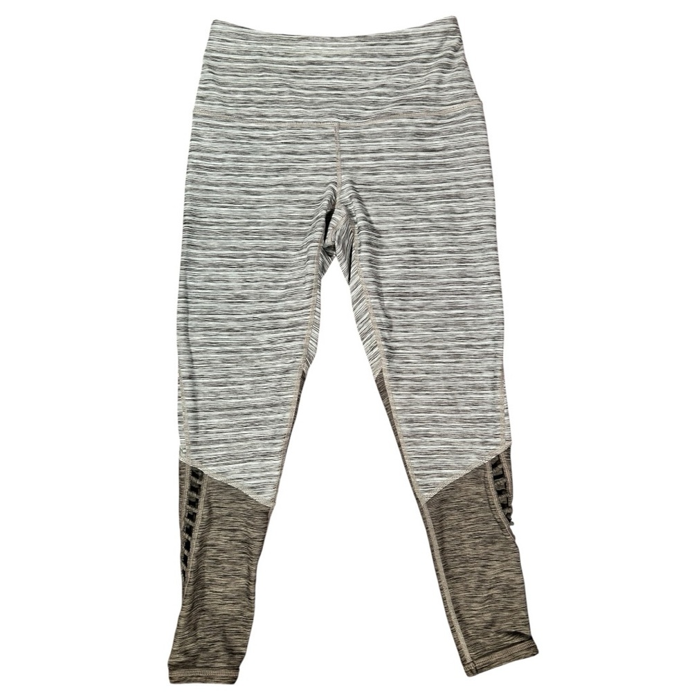 Prana High Waisted 7/8 Leggings in Grey w/Cutout Leg Detail S